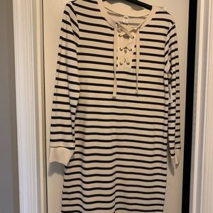 Long sleeve cotton dress